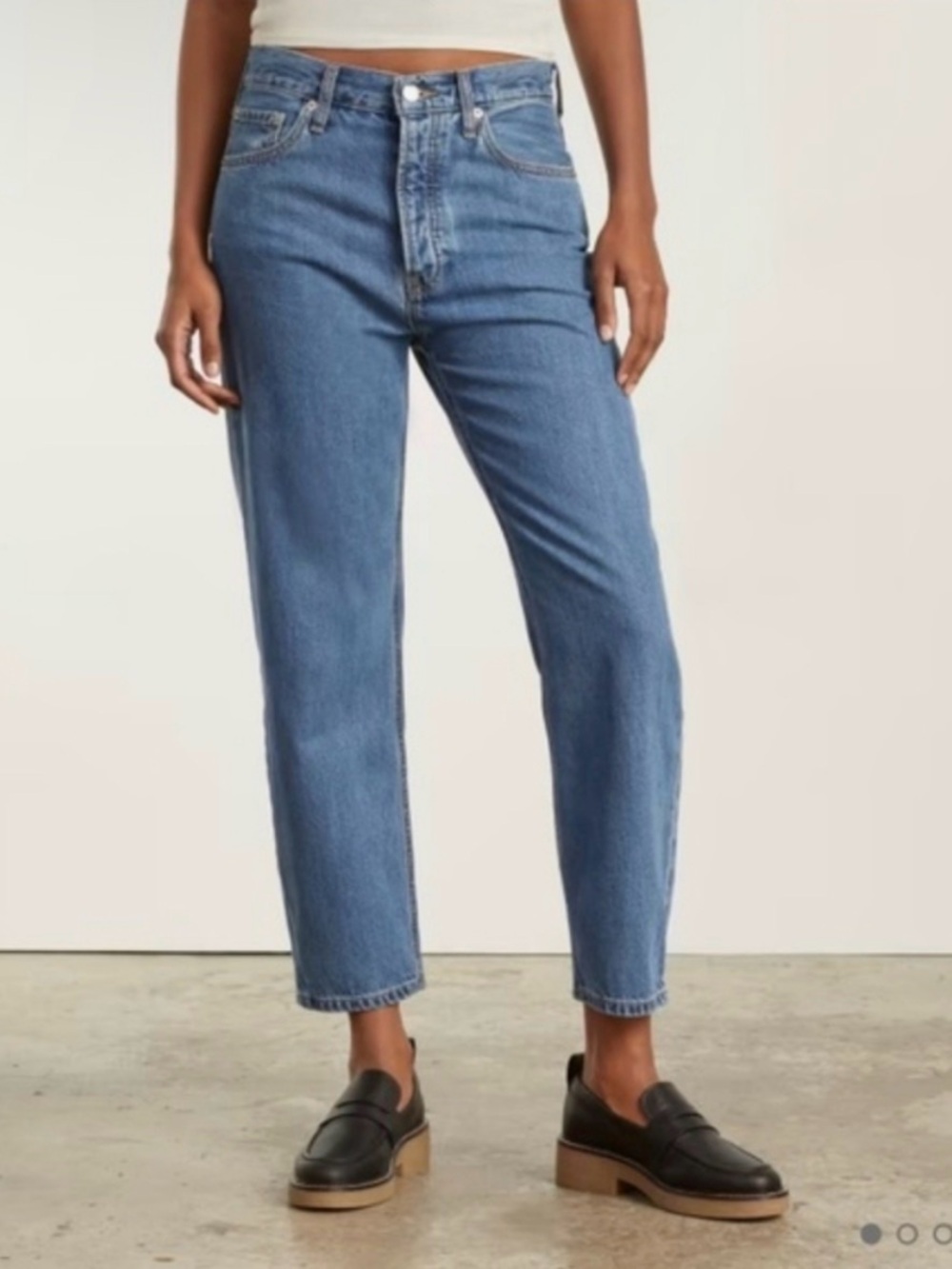 Everlane The Summer Slouch Jean Organic Cotton High Rise Size 26 Cropped